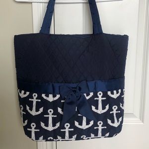 NEW Navy Blue Anchor Tote